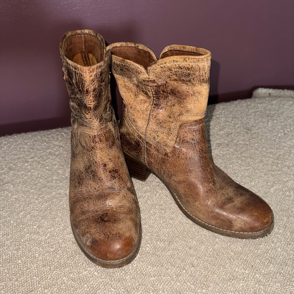 Diba True Shoes - Diba true Brown Leather cowboy Boots womens 8